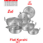 Flat Karahi Set
